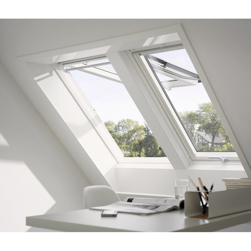 VELUX GPU UK08 0068 Triple Glazed White Top-Hung Roof Window (134 x 140 cm)