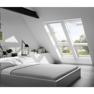 VELUX GPL SK08 2068 Triple Glazed White Painted Top-Hung Window (114 x 140 cm)