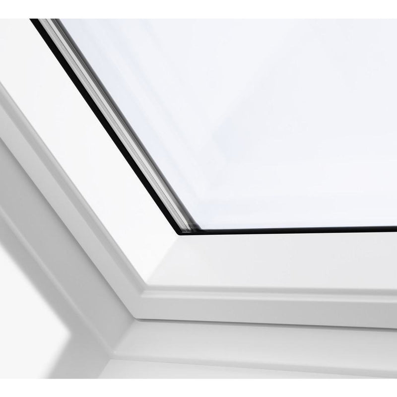 VELUX GPU CK04 0062 Triple Glazed & Noise Reduction White Top-Hung Roof Window (55 x 98 cm)