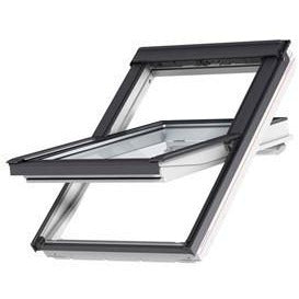 VELUX GGU MK08 0068 Triple Glazed Rain Noise Reduction White Polyurethane Centre-Pivot Roof Window (78 x 140 cm)