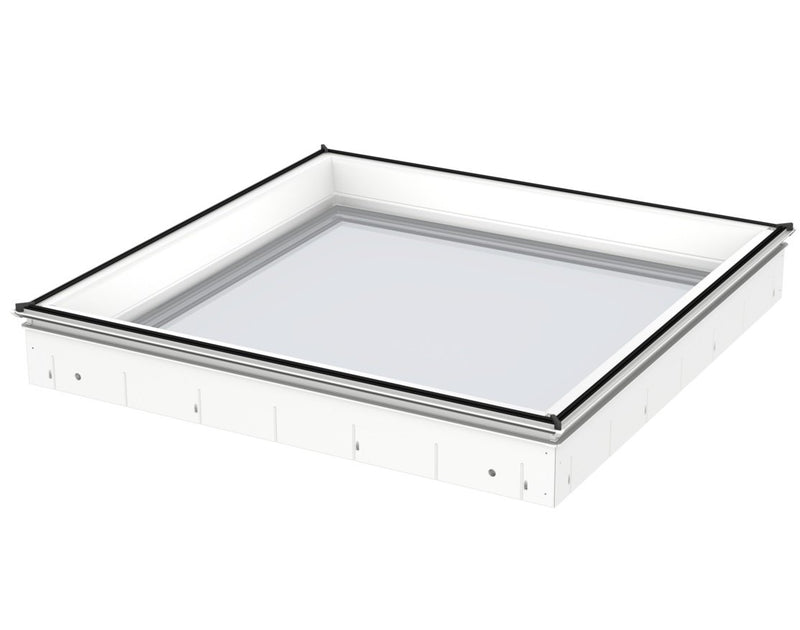 VELUX CFU 080080 0025Q Triple Glazed Fixed Flat Roof Window Base (80 x 80 cm)