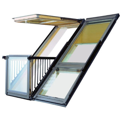 VELUX GDL PK19 SK0L222 White Painted Cabrio® Balcony (198 x 252 cm)